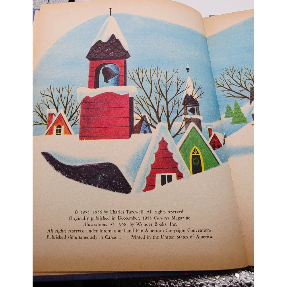Vintage 1958 The Littlest Snowman Wonder Books Charles Tazewell George De Santis